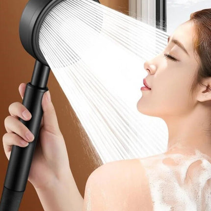 New SUS304 Stainless Steel Bathroom Handheld Shower Head High Pressure Water Saving Sprayer Nozzle Supercharged Rainfall Modes - Deribla Store