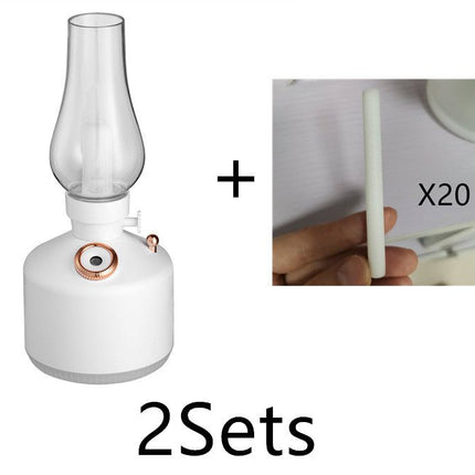 Retro Kerosene Light Humidifier Time Light Humidifier Essential Oil Diffuser Light Adjustable Night Light Humidifiers - Deribla Store