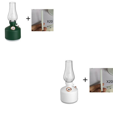 Retro Kerosene Light Humidifier Time Light Humidifier Essential Oil Diffuser Light Adjustable Night Light Humidifiers - Deribla Store