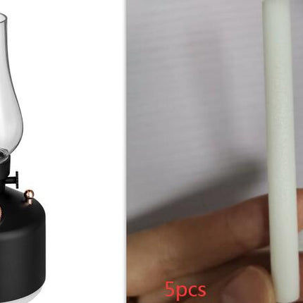 Retro Kerosene Light Humidifier Time Light Humidifier Essential Oil Diffuser Light Adjustable Night Light Humidifiers - Deribla Store
