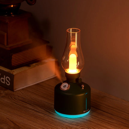 Retro Kerosene Light Humidifier Time Light Humidifier Essential Oil Diffuser Light Adjustable Night Light Humidifiers - Deribla Store