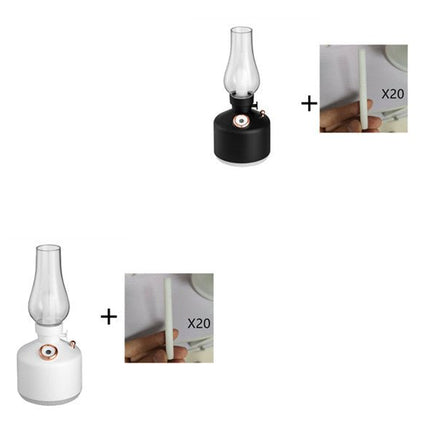 Retro Kerosene Light Humidifier Time Light Humidifier Essential Oil Diffuser Light Adjustable Night Light Humidifiers - Deribla Store