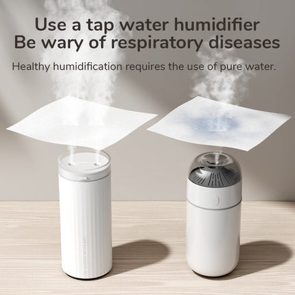 Small Humidifiers 500ml Desk Humidifier Night Light Function Quiet Operation Electric Aroma Diffuser Air Car Humidifier - Deribla Store