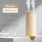 Small Humidifiers 500ml Desk Humidifier Night Light Function Quiet Operation Electric Aroma Diffuser Air Car Humidifier - Deribla Store