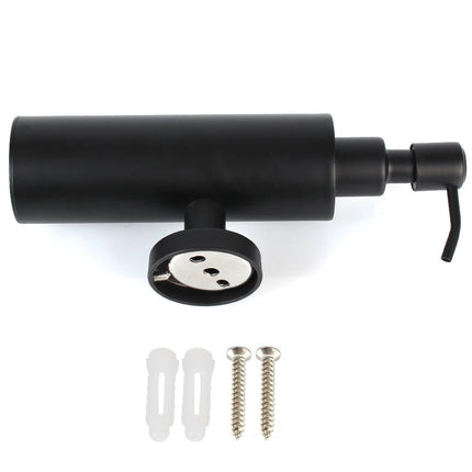 Wall Mounted Soap and Lotion Dispenser Stainless Steel Black Tower Shampoo Dispensers Pump Bottle Bathroom Accessories - Deribla Store