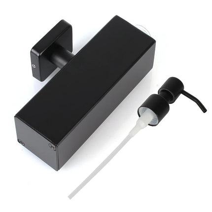 Wall Mounted Soap and Lotion Dispenser Stainless Steel Black Tower Shampoo Dispensers Pump Bottle Bathroom Accessories - Deribla Store