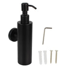 Wall Mounted Soap and Lotion Dispenser Stainless Steel Black Tower Shampoo Dispensers Pump Bottle Bathroom Accessories - Deribla Store