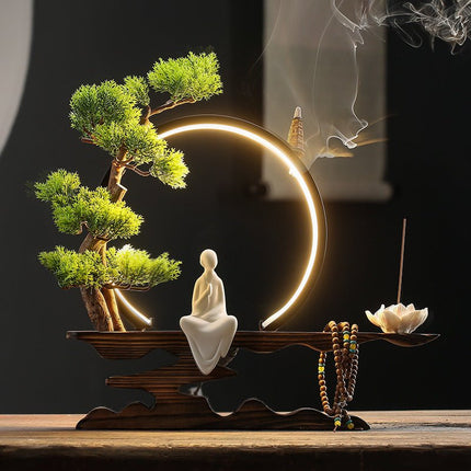 Zen Backflow Incense Burner The Monkey King Quest For The Sutra Decoration Living Room Entrance Office Decorations Home Incense Burner - Deribla Store